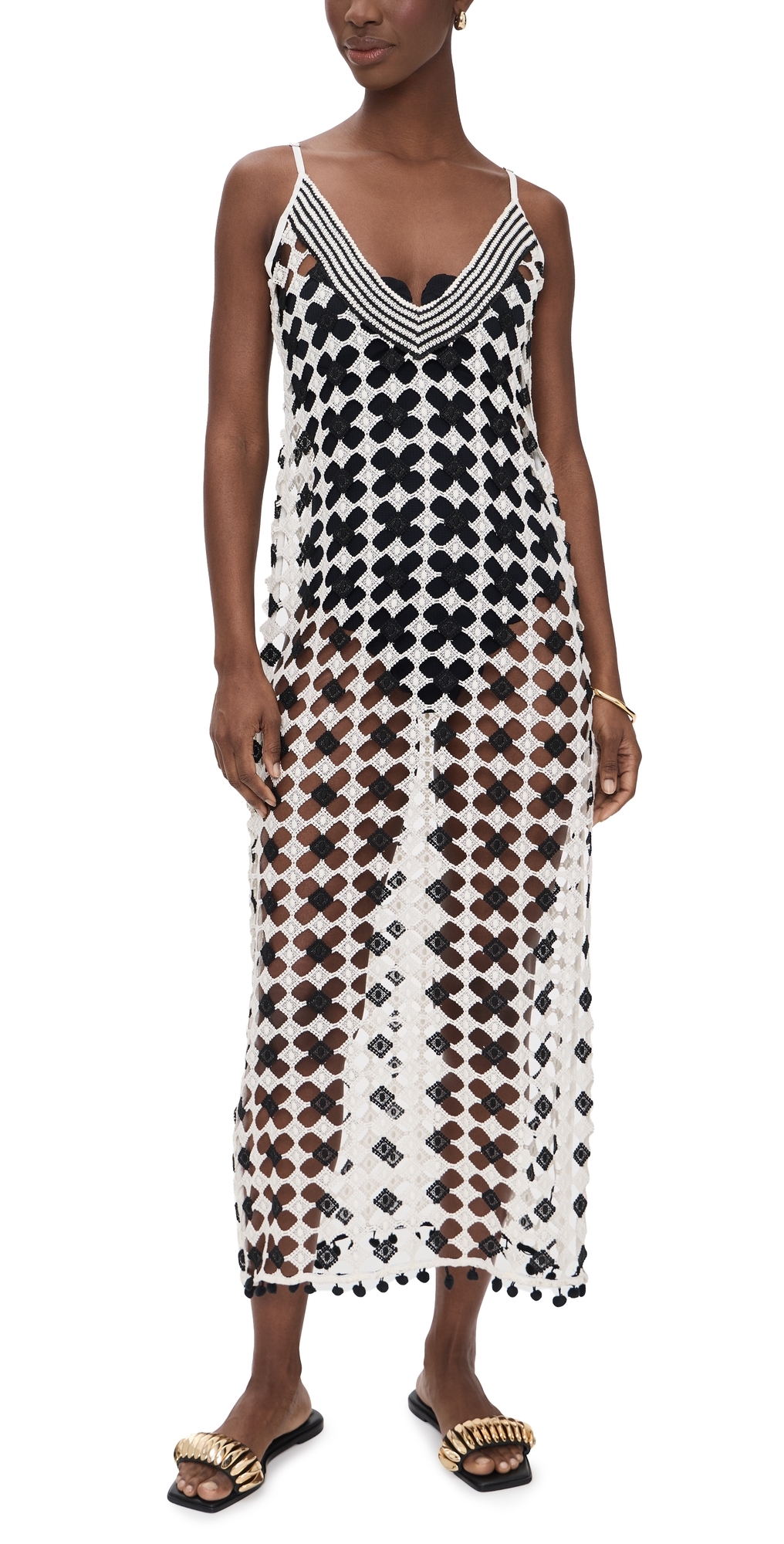 Ramy Brook Cleo Dress BlackSandstone Crochet