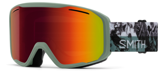 Smith Blazer Snow Goggles - Sage Brush Paste Up goggleRed Sol-X Mirror lenses