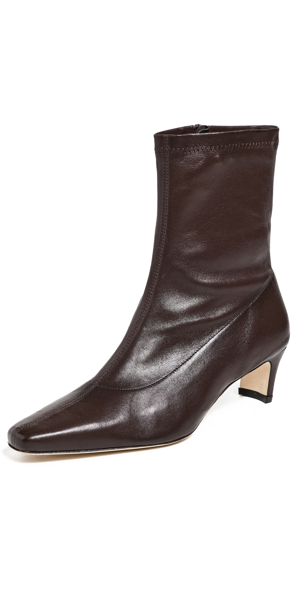 STAUD Wally Sock Ankle Boots Espresso