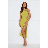 I Adore U Midi Dress Green