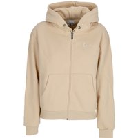 Women's Zip Hoodie W Chest Signature Essential Zip Hoodie Sand