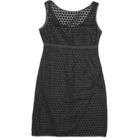 PAULE KA Womens Black & Brown Casual Dress Polyester Sleeveless Knee Length