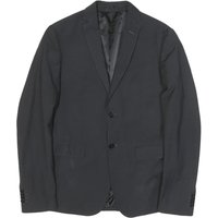 TRSARDI Mens Black Button Jacket M Viscose Blend Classic Formal Blazer