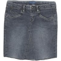 LEVI'S Womens Blue Denim Mini Skirt Cotton Blend Straight Short S Casual