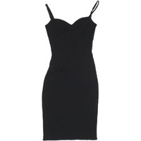 KAREN MILLEN Womens Black Bodycon Jersey Mini Dress Polyester Blend