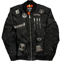 Air Force Contender Graphic Bomber Jacket - Black Polyester