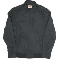 LEVI'S Mens Black Zip Polyester Blend Bomber Jacket M Plain Casual Outerwear
