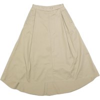 DICKIES Womens Beige Cotton Blend A-Line Midi Skirt Practical Comfortable