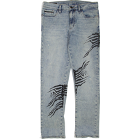 CALVIN KLEIN JEANS Womens Jeans Blue Slim Boyfriend Acid Wash W L