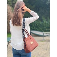 Mini Tote Handcraft Bag croco cork