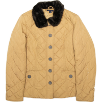 TOMMY HILFIGER Womens Quilted Coat Beige