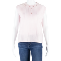 Womens Blouse Vest Pink Sleeveless