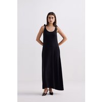 Tie-Detail Maxi Dress in Black