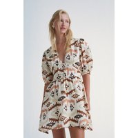 Women linen mini dress