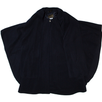 Vintage MAC TAGGART Poncho Womens Overcoat Coat Blue Cashmere s