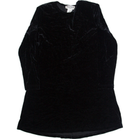 RONNI NICOLE BY OUIDA Womens Fit & Flare Dress Black Velvet Long Sleeve Short