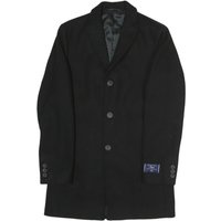 NEXT Womens Black Wool Jacket S Button Closure Classic Formal Coat