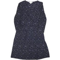 WHITE STUFF Womens Blue Floral Day Cotton Blend Dress Elegant Comfortable