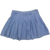 AMERICAN EAGLE Womens Blue Denim Pleated Mini Cotton Skirt S Casual Summer