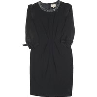JENNY PACKHAM Womens Black Dress Polyester Blend Midi Beaded Neckline
