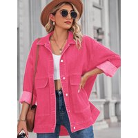 Button Up Long Sleeve Denim Jacket
