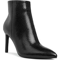 Unique Kulture Tatria Textured Stiletto Heel Ankle Boots Snake Print Faux Leather