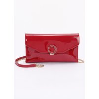 Patent Leather Flap Crossbody Bag