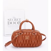 Quilted Faux Leather Handbag
