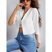 Open Front Sleeve Blazer