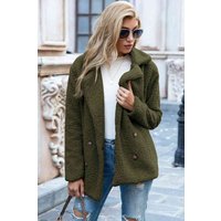 Full Size Lapel Collar Sherpa Coat