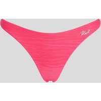 Karl Lagerfeld - Ribbed Bikini Bottoms, Woman, Red, Size: Xs