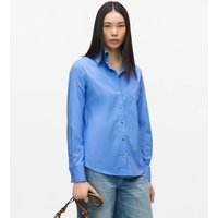 Karl Lagerfeld - Poplin Blouse, Woman, Blue, Size: