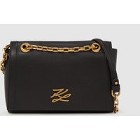 Karl Lagerfeld - Kautograph Shoulder Bag, Woman, Black, Size: One Size