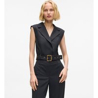 Karl Lagerfeld - Karl Dna Studded Gilet, Woman, Black, Size:
