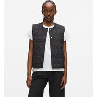 Karl Lagerfeld - Lightweight Quilted Gilet, Woman, Black, Size: Xs