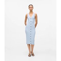 Karl Lagerfeld - Logo Knit Dress, Woman, Blue, Size: Xs