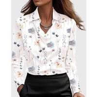 Women's Elegant Solid Satin Cowl Neck Blouse Long Sleeves Casual Business Dressy Shirts Office Work Ladies Top