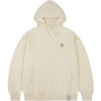 White Odd Flower Embroidery Hoodie