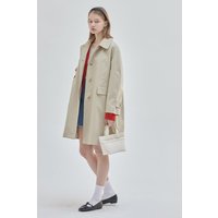 Half Trench Coat Beige