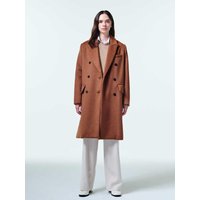 wool double coat deep beige WI