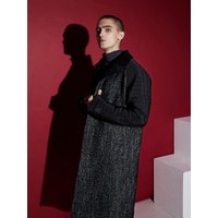 Reggler quilted sleeve single coat BLACK