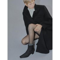 Suede Block Heel Ankle Boots