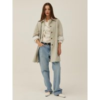 Classic Half-Length Relaxed Trench Coat [Light Khaki]