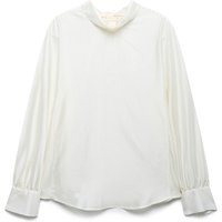 NICE CLAUP Solid Back-Tie Blouse NMWB