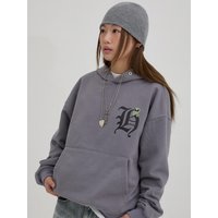 H Logo Alien Overfit Hoodie [Charcoal]