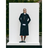 DOUBLE BREASTED WOOL BLAZER [BLACK]