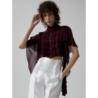 Crop Chiffon Blouse