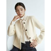 Round Tweed Blazer