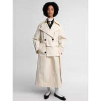 FLAP POCKET BELTED COAT [IVORY]