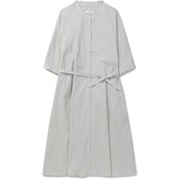 EPIGRAM Women's Henley Neck Short-Sleeve One-Piece Midi Dress EFDCM [Grey]